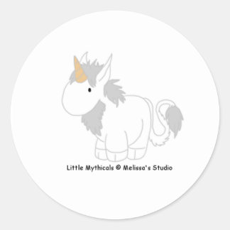 Rond Sticker Unicorn
