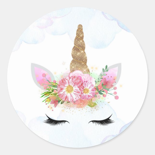 Rond Sticker Unicorn (Devant)