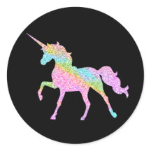 Sticker Unicorn Étincelant