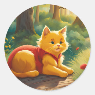 Rond Sticker V1 pour chat d'ourson Winnie