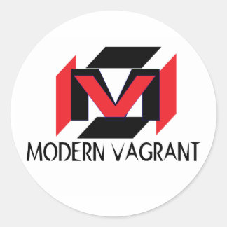 Rond Sticker Vagrant moderne
