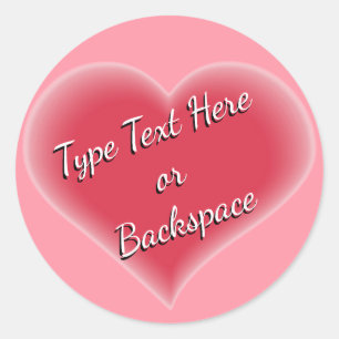 Rond Sticker Valentine Love Sticker Personnaliser