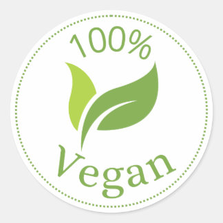 Rond Sticker Vegan Clean