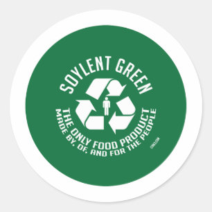 Rond Sticker vert soja
