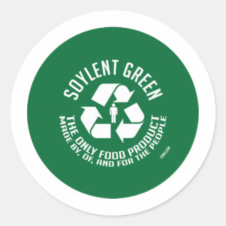 Rond Sticker vert soja