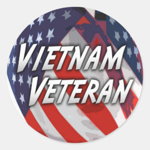 Rond Sticker vétéran du Vietnam