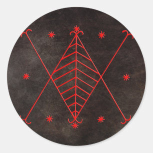 Rond Sticker Veve Ayizan