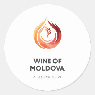 Rond Sticker Vin de Moldavie
