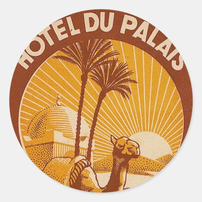 Rond Sticker vintage Casablanca Classic Round (Devant)