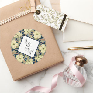 Rond Sticker vintage en bois de chien