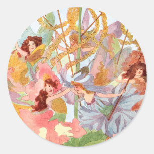 Rond Sticker Vintage pour Féerie de mai