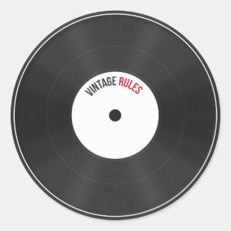 Rond Sticker vintage Rules