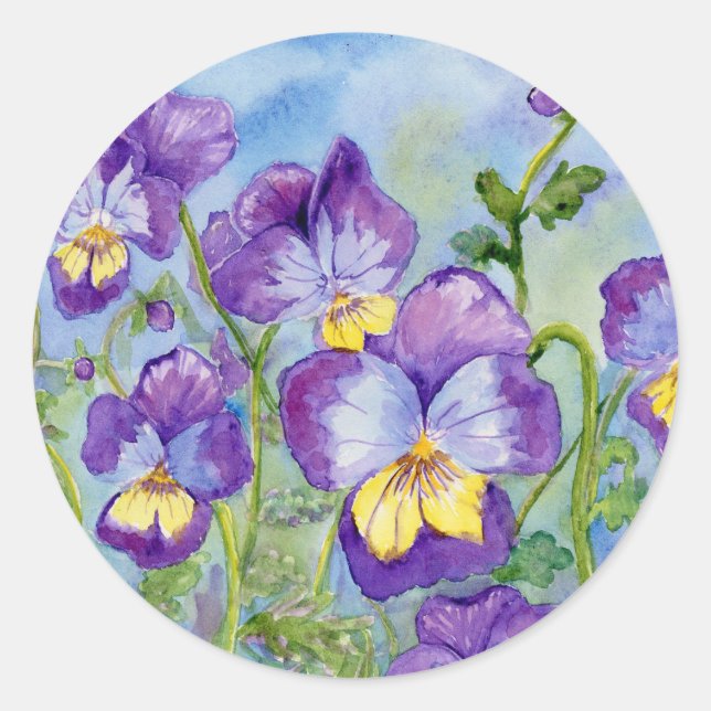 Rond Sticker "Violas" (Devant)