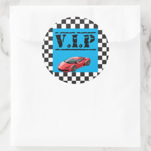 Rond Sticker VIP pour course Anniversaire Faveurs