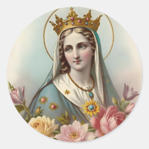 Rond Sticker Virgin Mary