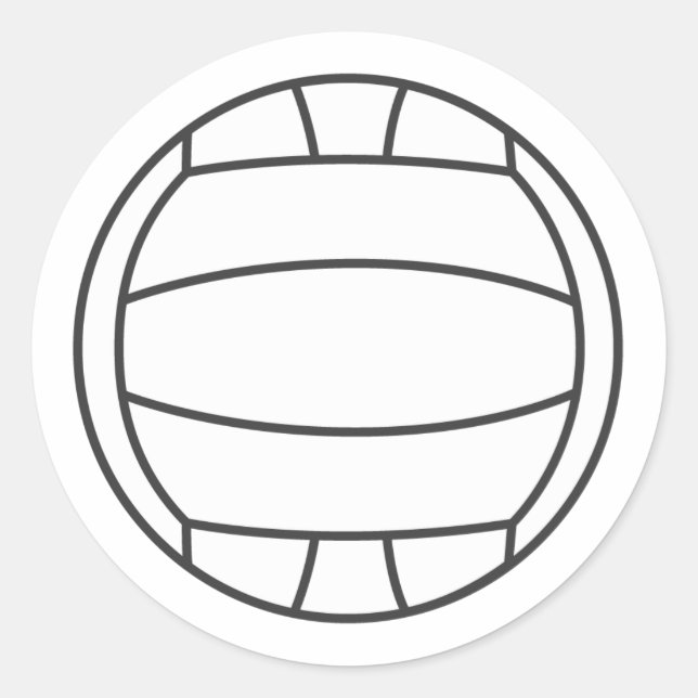 Rond Sticker Volleyball (Devant)