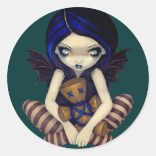 Rond Sticker "Voodoo In Blue"
