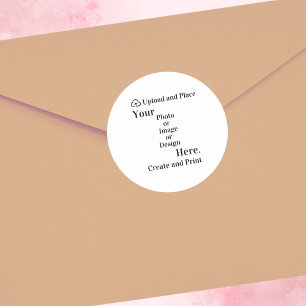 Rond Sticker votre conception ou téléchargement de phot