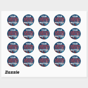 Rond Sticker "Votre vote compte"