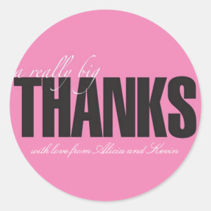 Rond Sticker vraiment gros Merci