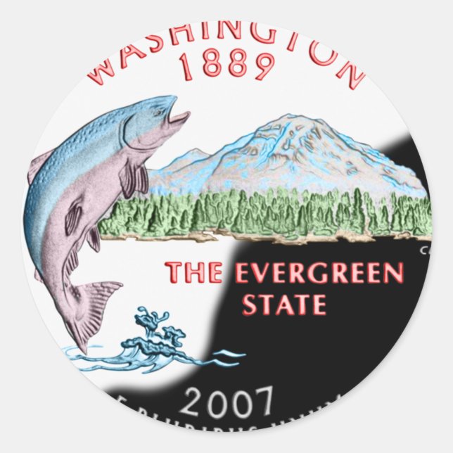 Rond Sticker Washington (Devant)