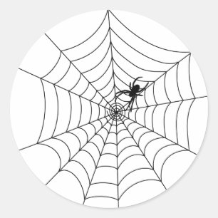 Rond Sticker Web Spider