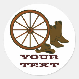 Rond Sticker Western Gear