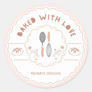 Rond Sticker Whimsical Baking Delft