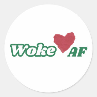 Rond Sticker WokeAF