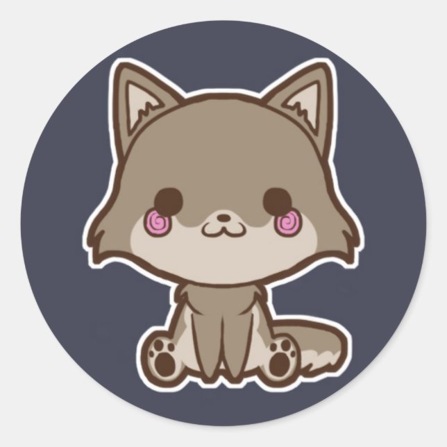 Rond Sticker Wolf (Devant)