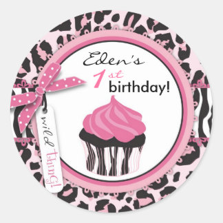 Rond Sticker WP Cupcake Wild