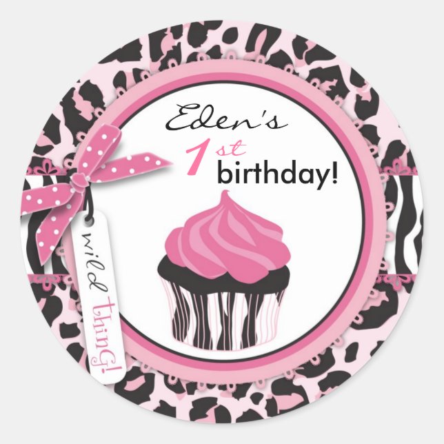 Rond Sticker WP Cupcake Wild (Devant)