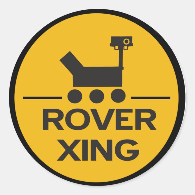 Rond Sticker Xing Rover Curiosity (Devant)
