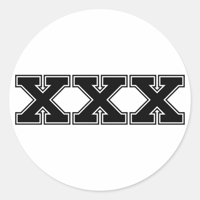 Rond Sticker XXX (Devant)