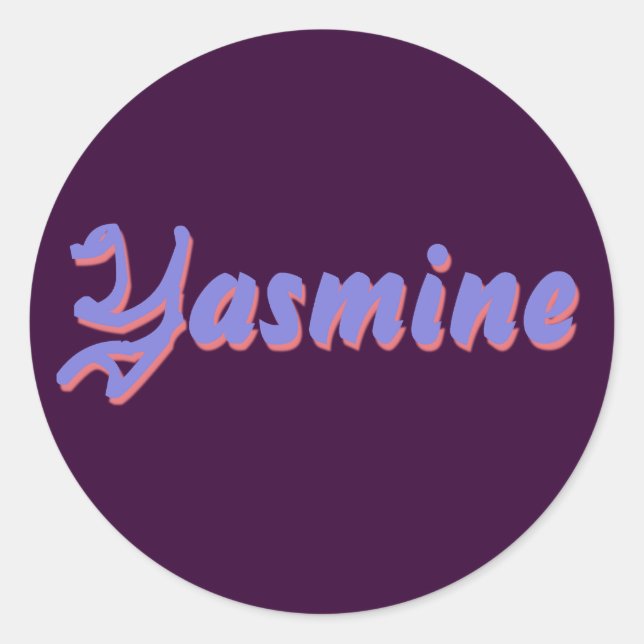 Rond Sticker Yasmine (Devant)