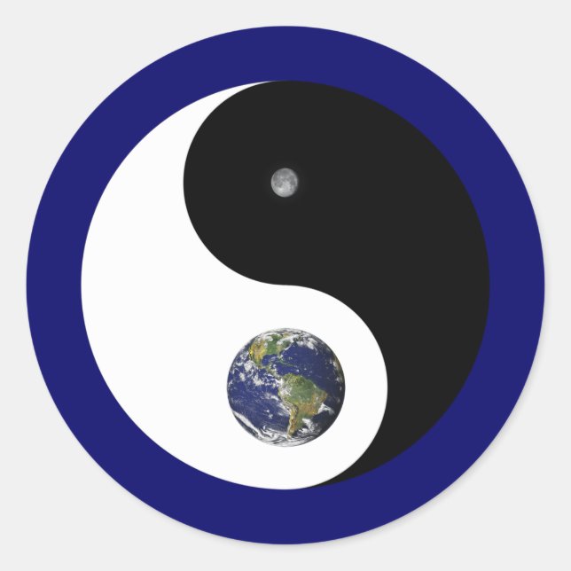 Rond Sticker Yin et Yang (Devant)