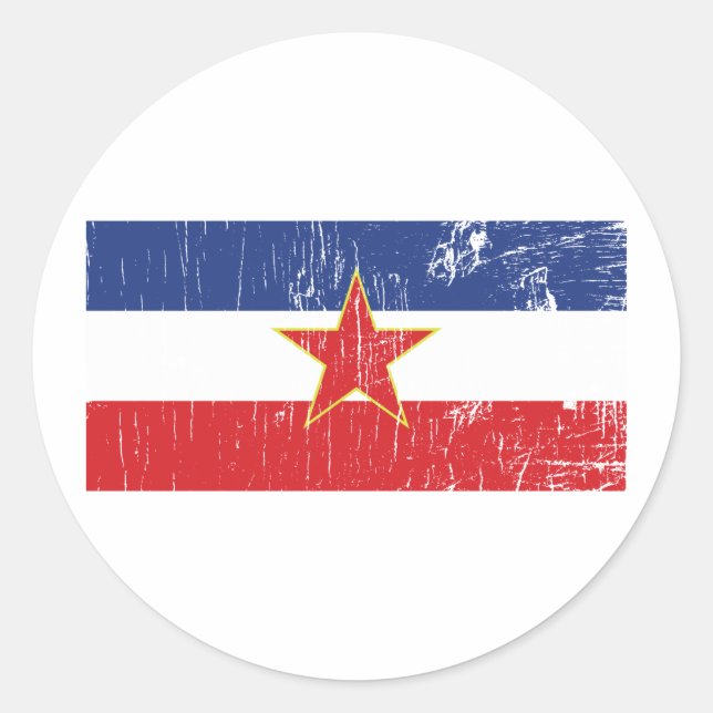 Rond Sticker Yougoslavie (Devant)