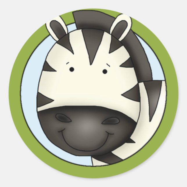 Rond Sticker Zebra (Devant)