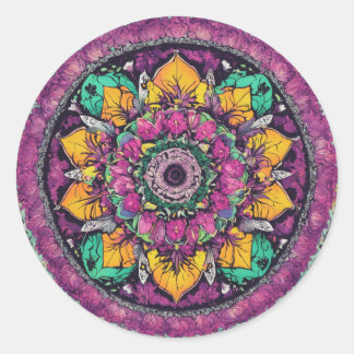 Rond Sticker Zen Harmony Mandala
