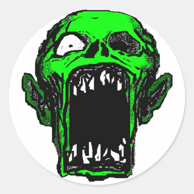 Rond Sticker Zombie (Devant)