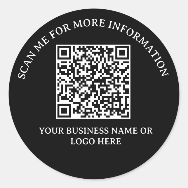 Rond Stimulateur commercial : Sticker de code QR (Devant)