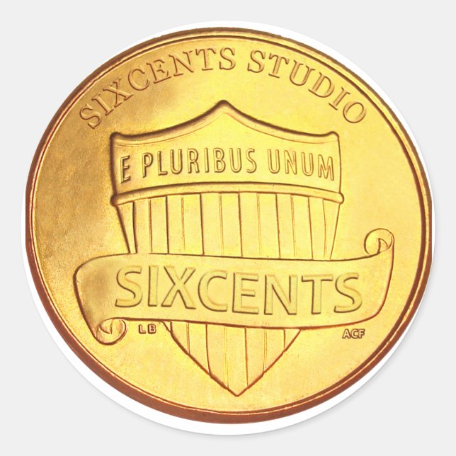 Rond Studio Six Cents - Sticker (Devant)