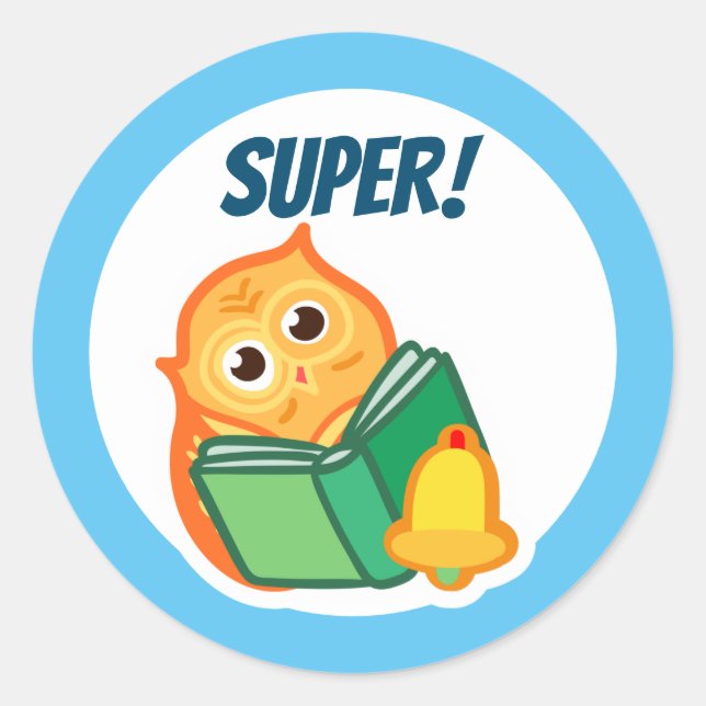 Rond SUPER ! Prix Sticker — Personnaliser (Devant)