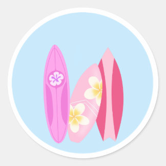 Rond Surfer Girl Sticker