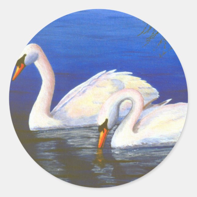 Rond Swan Reflections Sticker (Devant)