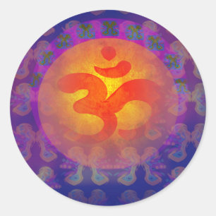 Rond Symbole om aum Sticker