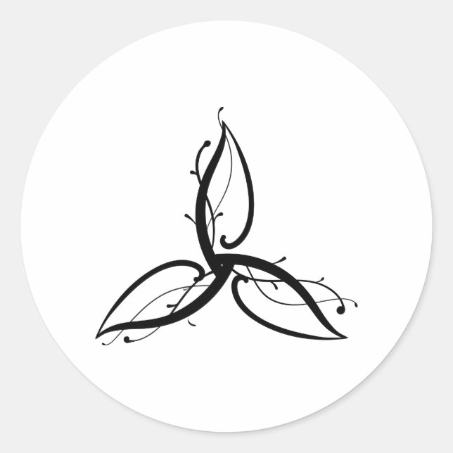 Rond Symbole Triquetra Odin Norse Wicca Sticker (Devant)