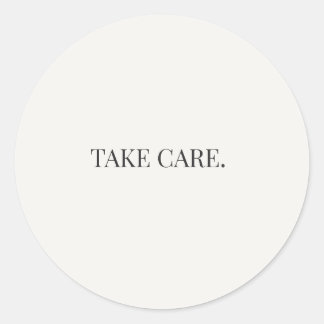 Rond Take Care Round Sticker – Everyday Support Series