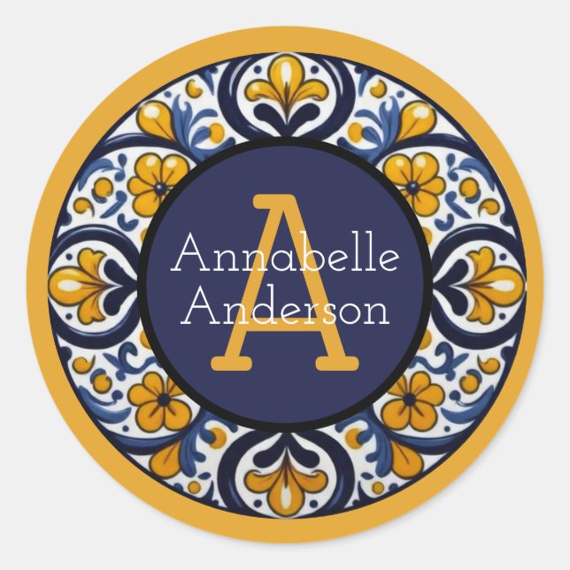 Rond Talavera Personalize Sticker (Devant)