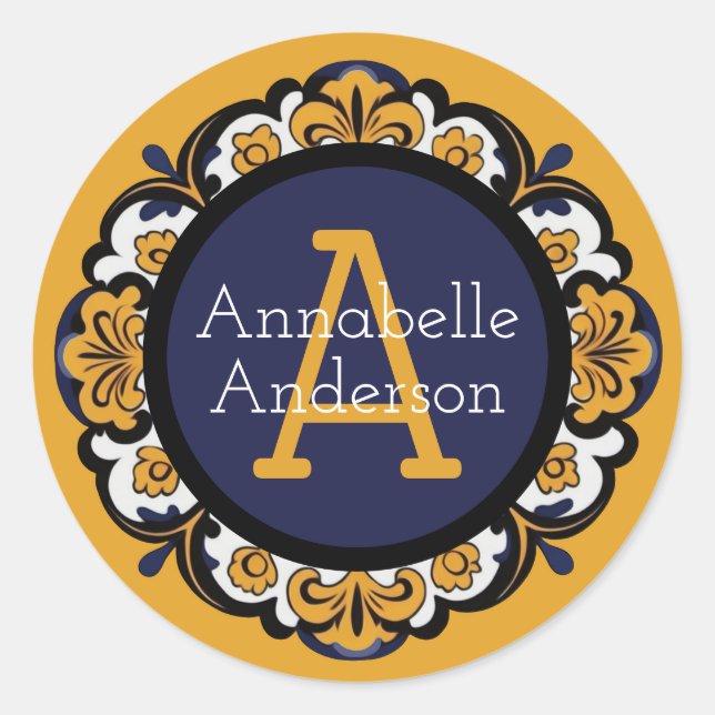 Rond Talavera Personalize Sticker (Devant)